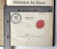 Historický Seminar C.M. fakulty bohosloveckó Olomouci.