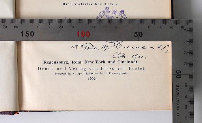 Dr. phil. M. Heesen […] Coh. 1911.