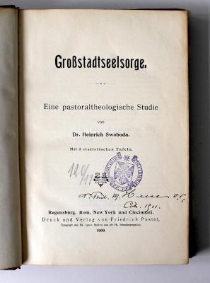 BT 2000 S979 : Großstadtseelsorge. Eine pastoraltheologische Studie (1909)