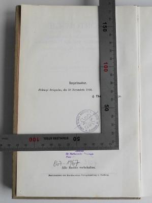 BS 4350 K29(3) : Heortologie oder Die geschichtliche Entwicklung des Kirchenjahres und der Kirchenfeste von den ältesten Zeiten bis zur Gegenwart (1911);- (Kloster Grüssau), Stempel: Ortsangabe, Berufsangabe/Titel/Branche; 'Liber Domus Gratiae S. Mariae in Grussau CSPB'. 