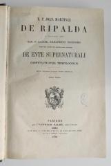 Folio M 1296 bis 1299 : R. P. Joan. Martinez de Ripalda e societate Jesu de ente supernaturali. 1 (1870)