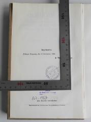 - (Kloster Grüssau), Stempel: Ortsangabe, Berufsangabe/Titel/Branche; 'Liber Domus Gratiae S. Mariae in Grussau CSPB'. 