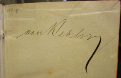 XVII 9325 1803: Rangliste der Königl. Preußischen Armee auf das Jahr 1803 (1803);- (unbekannt), Von Hand: Nummer; '19/8'. ;- (Kahler[?], [?] van[?]), Von Hand: Autogramm; 'van Kehl[..]'. 