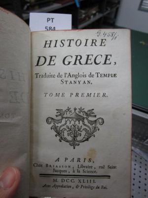 Histoire de Grèce (1743)