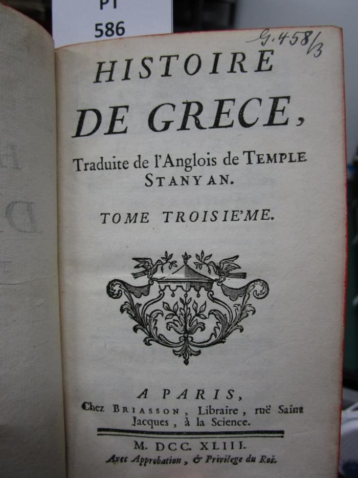  Histoire de Grèce (1743)