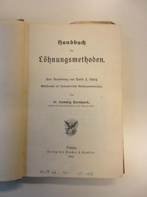 B 347a : Handbuch der Löhnungsmethoden (1906)