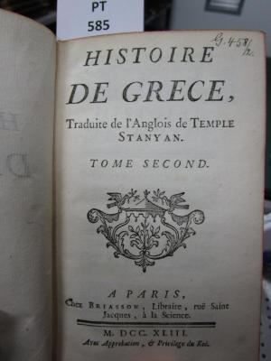  Histoire de Grèce (1743)