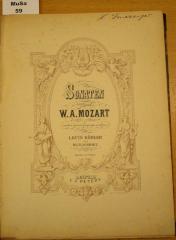  Sonaten von W. A. Mozart : revidiert und mit Fingersatz versehen ((o.J.))