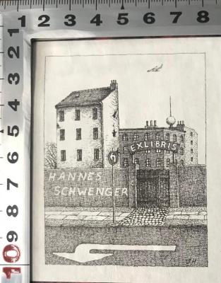 nicht im Bestand der UB : Die Arbeiterjugendbewegung
Einführung in ihre Geschichte (1922);- (Schwenger, Hannes), Etikett: Exlibris; 'Exlibris Hannes Schwenger'.  (Prototyp)