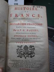  Histoire de France, depuis l'établissement de la monarchie françoise dans les Gaules (1742)