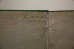 - (Ascherson, Paul), Von Hand: Widmung; 'Herrn Prof. Dr. Ascherson 
zur freundl. Erinnerung
Hentig
'. 