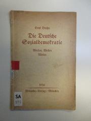 SA 570 : Die Deutsche Sozialdemokratie : Werden, Wollen, Wirken (1926)
