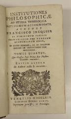 Rara M 128 : Institutiones philosophicae ad studia theologica potissimum accomodatae. 4-6 (1764)