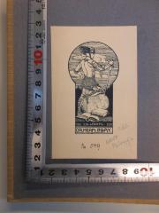 - (Isay, Hermann), Etikett: ; 'EX LIBRIS
DR. HERM. ISAY 
No 549
Pouhl. Marx Philosophie'. 
