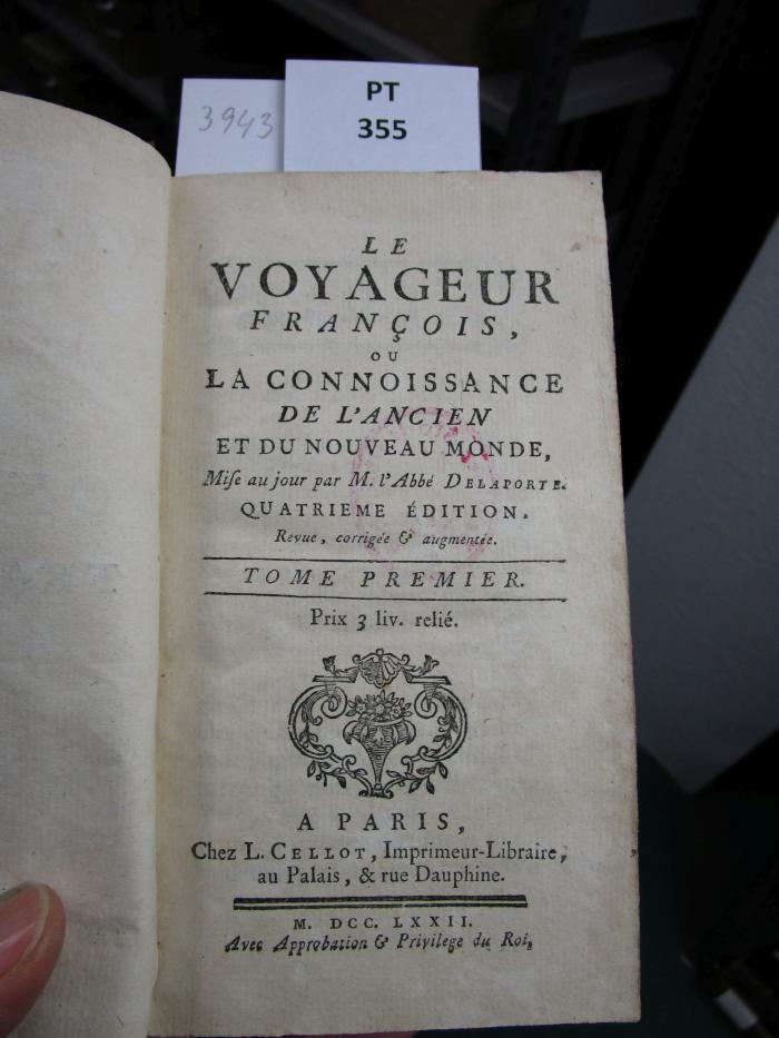  Le voyageur françois, ou la connoissance de l'ancien et du nouveau monde (1772)
