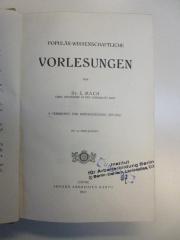 SA 223&lt;4&gt; : Populär-wissenschaftliche Vorlesungen (1910)