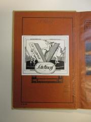 - (Knopf, Lotte), Etikett: Name; 'Ex Libris Lotte Knopf'.  (Prototyp)