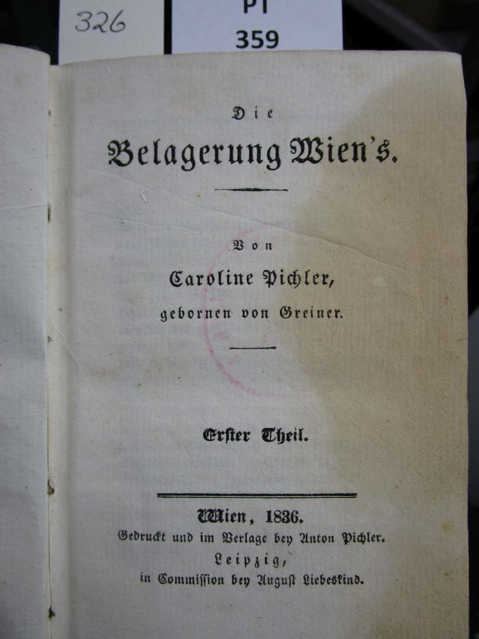  Die Belagerung Wien's (1836)