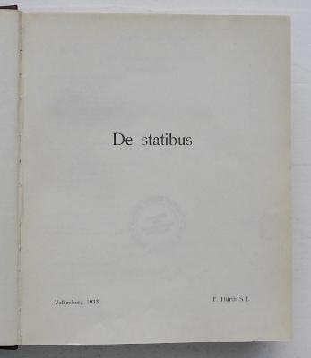 GB M 1601 : De statibus (1933)