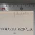 GB M 1602 : Theologia moralis de sacramentis (1926/27)