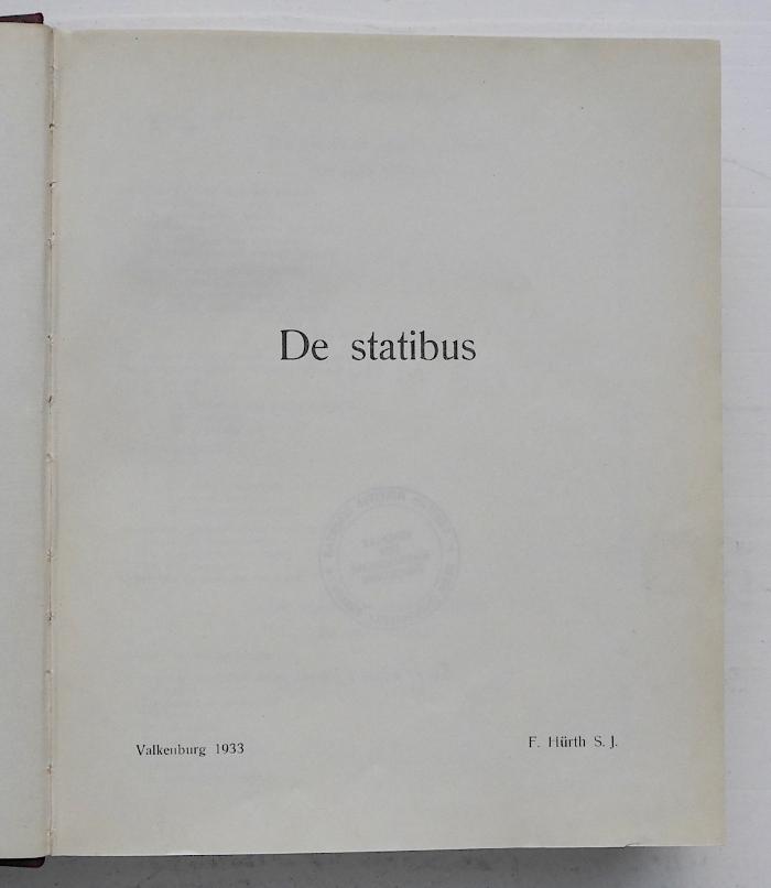 GB M 1601 : De statibus (1933)