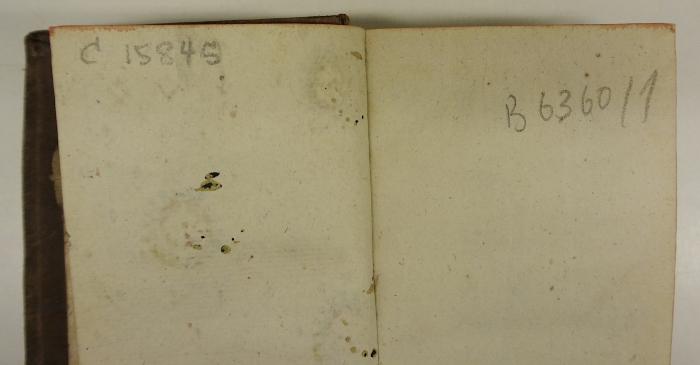 Rara M 177 : De locis theologicis Dissertationes decem Joannis Opstraet Theologi Lovaniensis. 1 (1795);-, Von Hand: Signatur; 'B 6360/1'