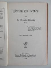 SH 872 : Warum wir sterben (1914)