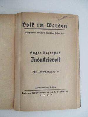 K 1/ROS 1&lt;2&gt; (ausgesondert) : Industrievolk (1924)