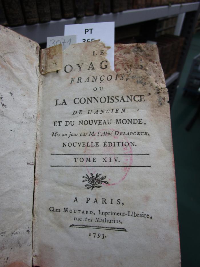  Le voyageur françois, ou la connoissance de l'ancien et du nouveau monde  (1793)