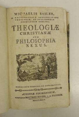 Rara M 182 : In Universitate Anglipolitana Theologiae, Et Philosophiae Repetitoris Publici, Theologiae Christianae Cum Philosophia Nexus (1779)