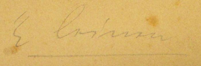 -, Von Hand: Autogramm, ; 'É Leimer'