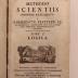 Rara M 201 : Philosophia Methodo Scientiis Propria Explanata. Pars I. Logica (1769)