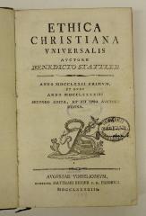 Rara M 203 : Ethica christiana vniversalis (1793)