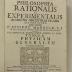 Rara M 208 : Philosophia Rationalis Et Experimentalis. Tomus II. Physicam Generalem Complectens. (1755)