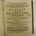 Rara M 216 : Floriani Dalham Clerici Regul. E Scholis Piis Philosophicarum Et Mathematicarum Disciplinarum, Historiarumque Professoris Vindobonae ... De Ratione Recte Cogitandi, Loquendi Et Intelligendi. Libri III (1762)