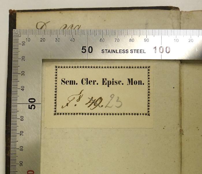 Sem. Cler. Episc. Mon. F8.[?] 49.23