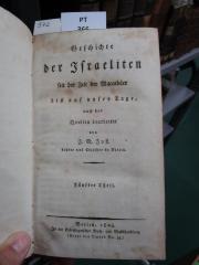  Geschichte der Israeliten seit der Zeit der Maccabäer bis auf unsre Tage (1825)