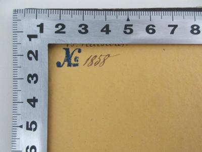 - (Kaesebier, B.), Stempel: Nummer; 'No. 1858'. 