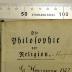 Rara M 282 : Die Philosophie der Religion. 1 und 2 (1781)