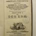 Rara M 257 : Theologia Christiana Theoretica. 1. De Deo Uno (1776)
