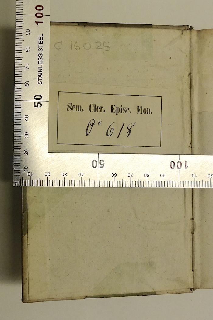 Sem. Cler. Episc. Mon. O8 618