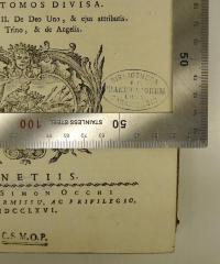 - (Conventus Sabariensis), Stempel: Name, Berufsangabe/Titel/Branche; 'Bibliotheca FF. Praedicatorum Conv. Sabariensis'.  (Prototyp)