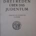  Drei Reden über das Judentum (1919)