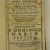 Rara M 413 : Manvale Thomistarvm Sev Brevis Theologiæ Cvrsvs. 3 (1681)
