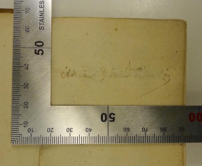 Rara M 414 : Manvale Thomistarvm Sev Brevis Theologiæ Cvrsvs. 4 (1681);-, Tilgung: Annotation; 'Ad usum[?]...'