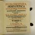 Rara M 424 : Philosophia Peripatetica. 1. Logica + 2. Physica Universalis (1739)