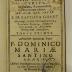 Rara M 411 : Manvale Thomistarvm Sev Brevis Theologiæ Cvrsvs. 1 (1681)
