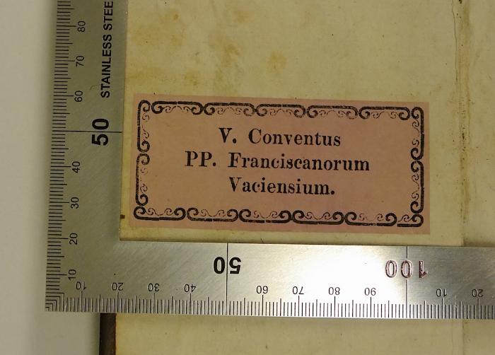 V. Conventus PP. Franciscanorum Vaciensium.