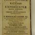 Rara M 435 : Elementa Philosophiae Ad Rationis Et Experientiae ductum conscripta, Atque Usibus Scholasticis accomodata. 7. Physica Particularis. Partis Posterioris Volumen II (1764)