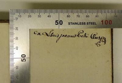 ex libris Joannis Petri Clees
